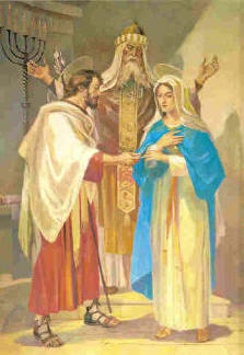 Quadro dos Santos Esponsais no Santuário N. S. de Lourdes, em Verona, Itália